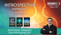 6-DAY LIVE-ONLINE Introspective Hypnosis Course with Antonio Sangio NOV 2023